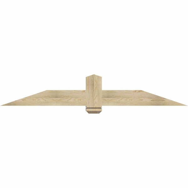 Ekena Millwork Eugene Rough Sawn Timber Gable Bracket, Douglas Fir, 72"W x 12"H x 6"D x 6"F, 4/12 Pitch GBW072X12X0606EUG00RDF - main